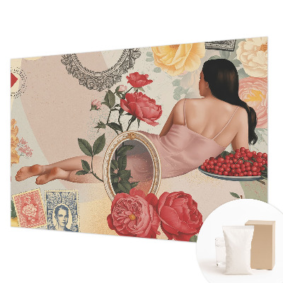 Papier peint chambre moderne Kvetinová elegancia