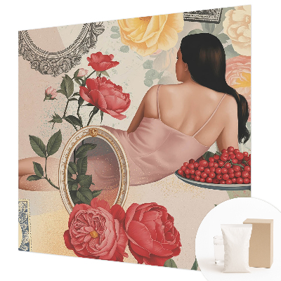 Papier peint chambre moderne Kvetinová elegancia