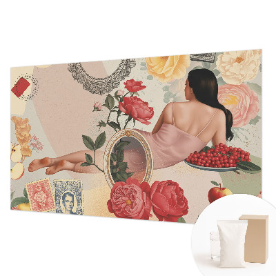 Papier peint chambre moderne Kvetinová elegancia