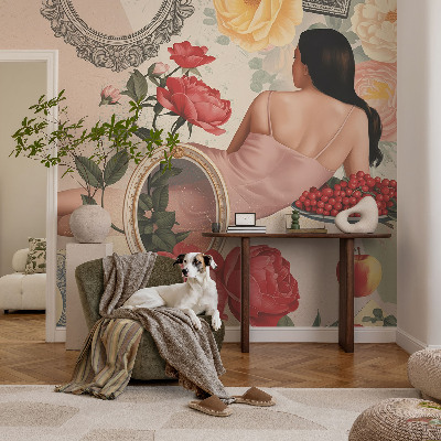 Papier peint chambre moderne Kvetinová elegancia