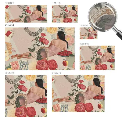 Papier peint intissé imprimé élégance florale