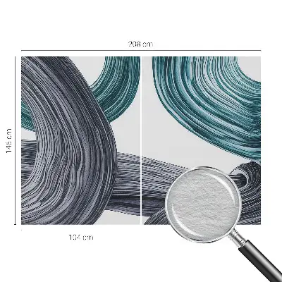 Papier peint photo grand format pour le mur Lignes de fluide