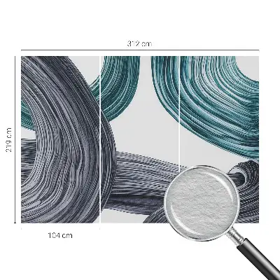 Papier peint photo grand format pour le mur Lignes de fluide