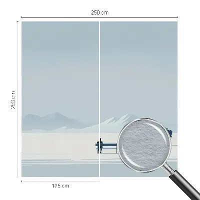 Papier peint photo sur tissu non tissé Paysage minimaliste