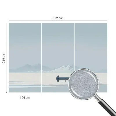 Papier peint photo sur tissu non tissé Paysage minimaliste