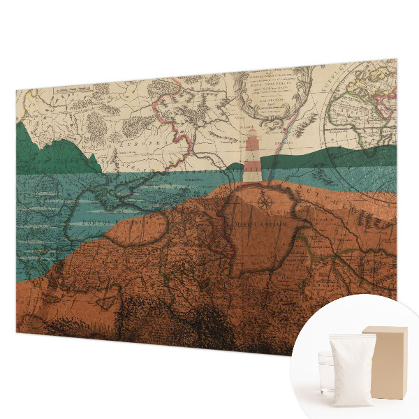 Papier peint panoramique facile à poser Historická mapa