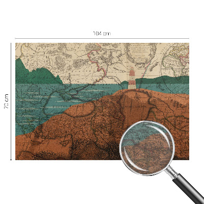 Papier peint panoramique facile à poser Historická mapa