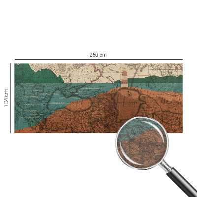 Papier peint panoramique facile à poser Historická mapa