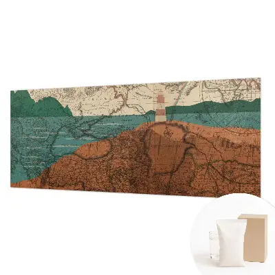 Papier peint photographique sur tissu non tissé Carte historique