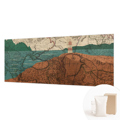 Papier peint panoramique facile à poser Historická mapa