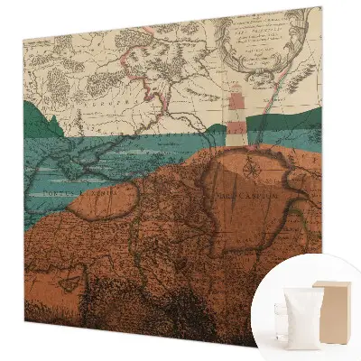 Papier peint photographique sur tissu non tissé Carte historique