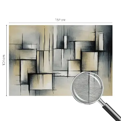 Papier peint photo imprimé sur tissu non tissé Géométrie abstraite