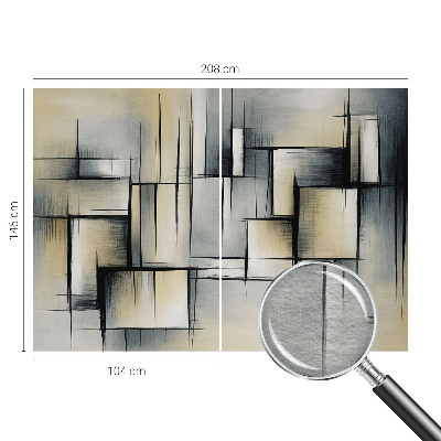 Tapisserie panoramique Abstraktná geometria