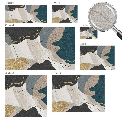 Papier peint panoramique intissé Abstraktné formy