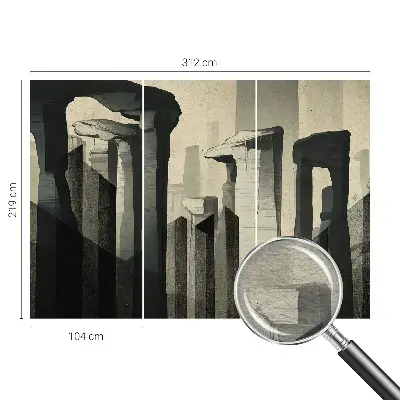 Papier peint intissé architecture brute