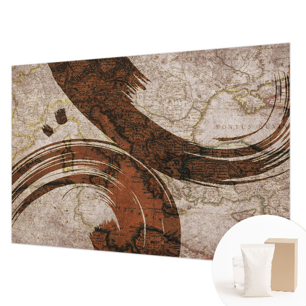 Papier peint chambre moderne Umelecká mapa