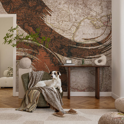 Papier peint chambre moderne Umelecká mapa