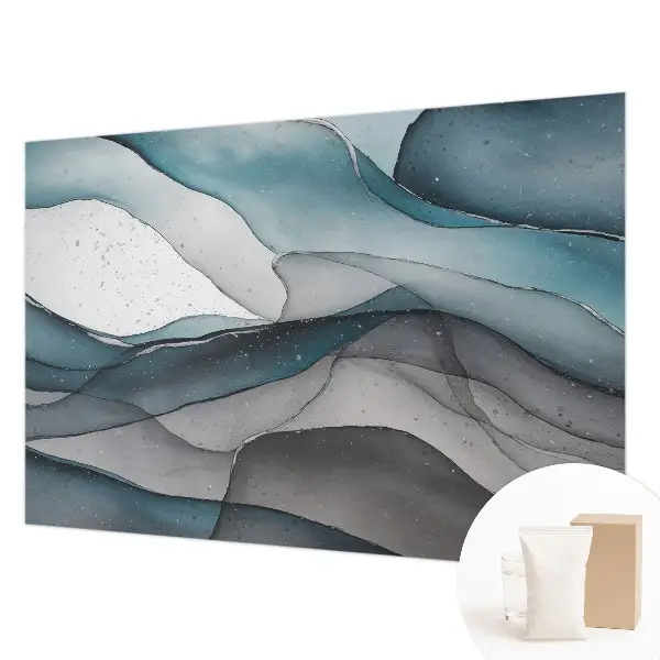 Papier peint photo sur tissu non tissé Vagues colorées