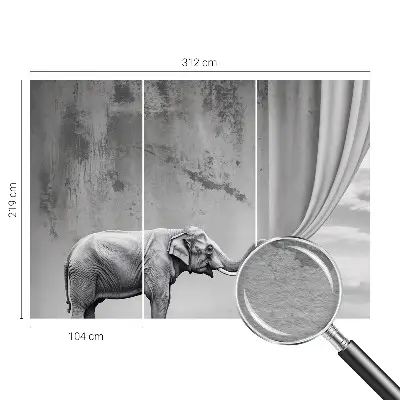 Papier peint intissé imprimé Éléphant surréaliste