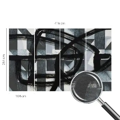 Papier peint photo sur tissu non tissé Géométrie expressive