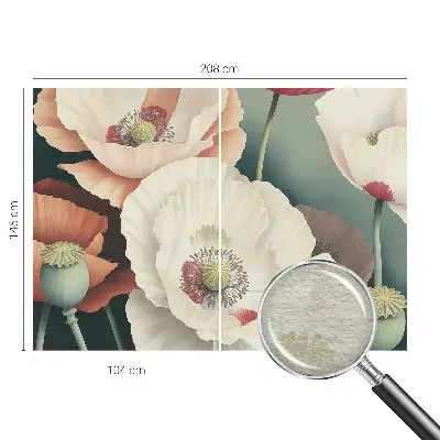Papier peint photo imprimé sur tissu non tissé beauté florale