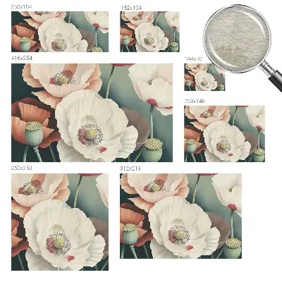 Papier peint photo imprimé sur tissu non tissé beauté florale