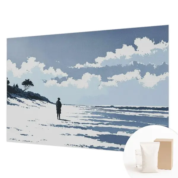 Papier peint photographique sur tissu non tissé Silence sur la plage