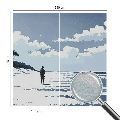 Papier peint photographique sur tissu non tissé Silence sur la plage