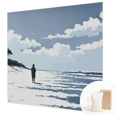 Papier peint photographique sur tissu non tissé Silence sur la plage