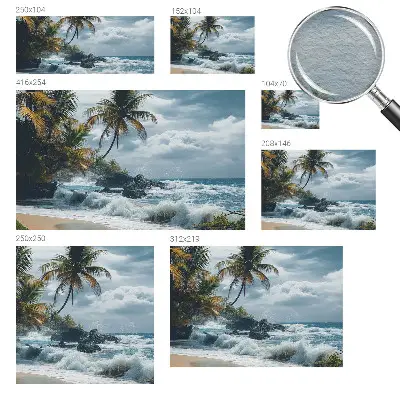 Papier peint photo grand format pour le mur Plage exotique