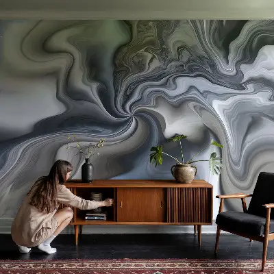 Papier peint photo sur tissu non tissé nuages ​​tourbillonnants
