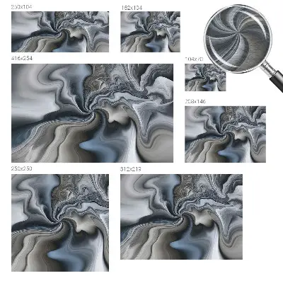 Papier peint photo sur tissu non tissé nuages ​​tourbillonnants