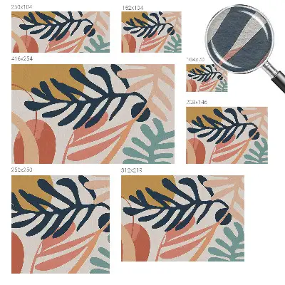 Papier peint intissé Motifs feuillus