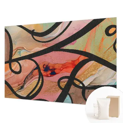 Papier peint photographique sur tissu non tissé Mouvement coloré