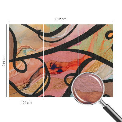 Papier peint panoramique intissé Farebný pohyb