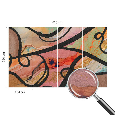 Papier peint panoramique intissé Farebný pohyb