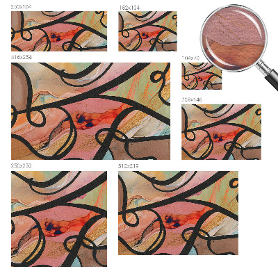 Papier peint panoramique intissé Farebný pohyb