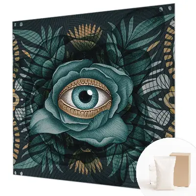 Papier peint photographique sur tissu non tissé Œil de fleur