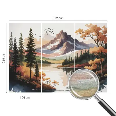 Papier peint photographique intissé Automne en montagne