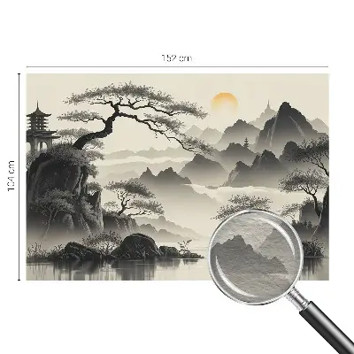 Papier peint photo imprimé sur tissu non tissé Paysage oriental