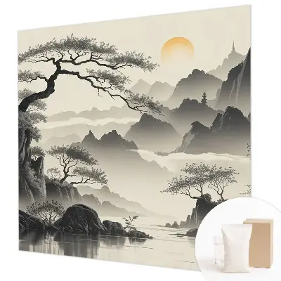 Papier peint photo imprimé sur tissu non tissé Paysage oriental