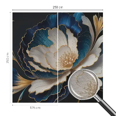 Papier peint photographique sur tissu non tissé Motif floral