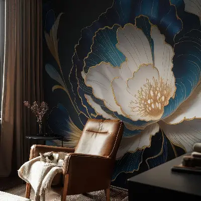Papier peint photographique sur tissu non tissé Motif floral