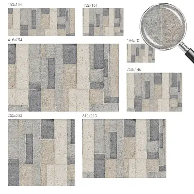 Papier peint intissé Mosaïque géométrique