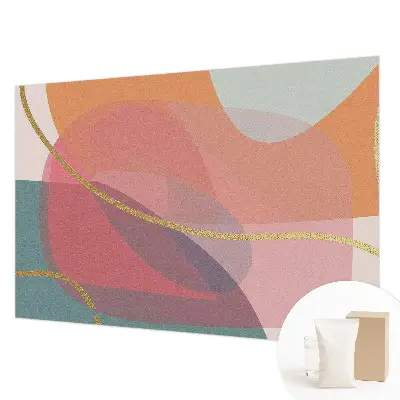 Papier peint photo grand format pour le mur formes colorées