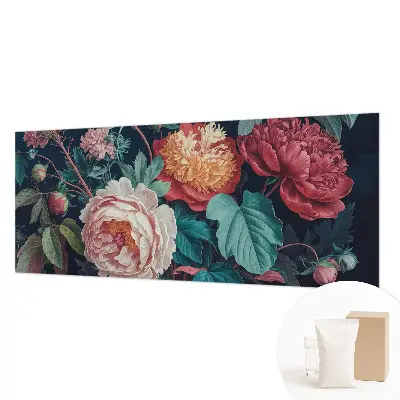 Papier peint photographique intissé fleurs colorées
