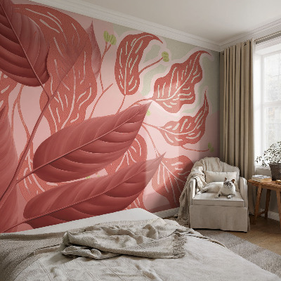 Papier peint salon moderne Organické listy