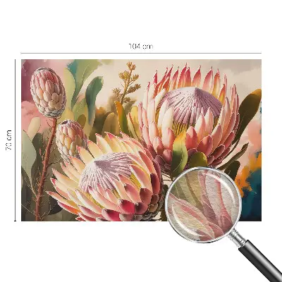 Papier peint photographique sur tissu non tissé Fleurs de protéa