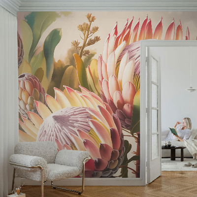 Papier peint chambre moderne kvety protey