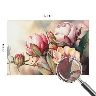 Papier peint intissé imprimé Un bouquet de fleurs